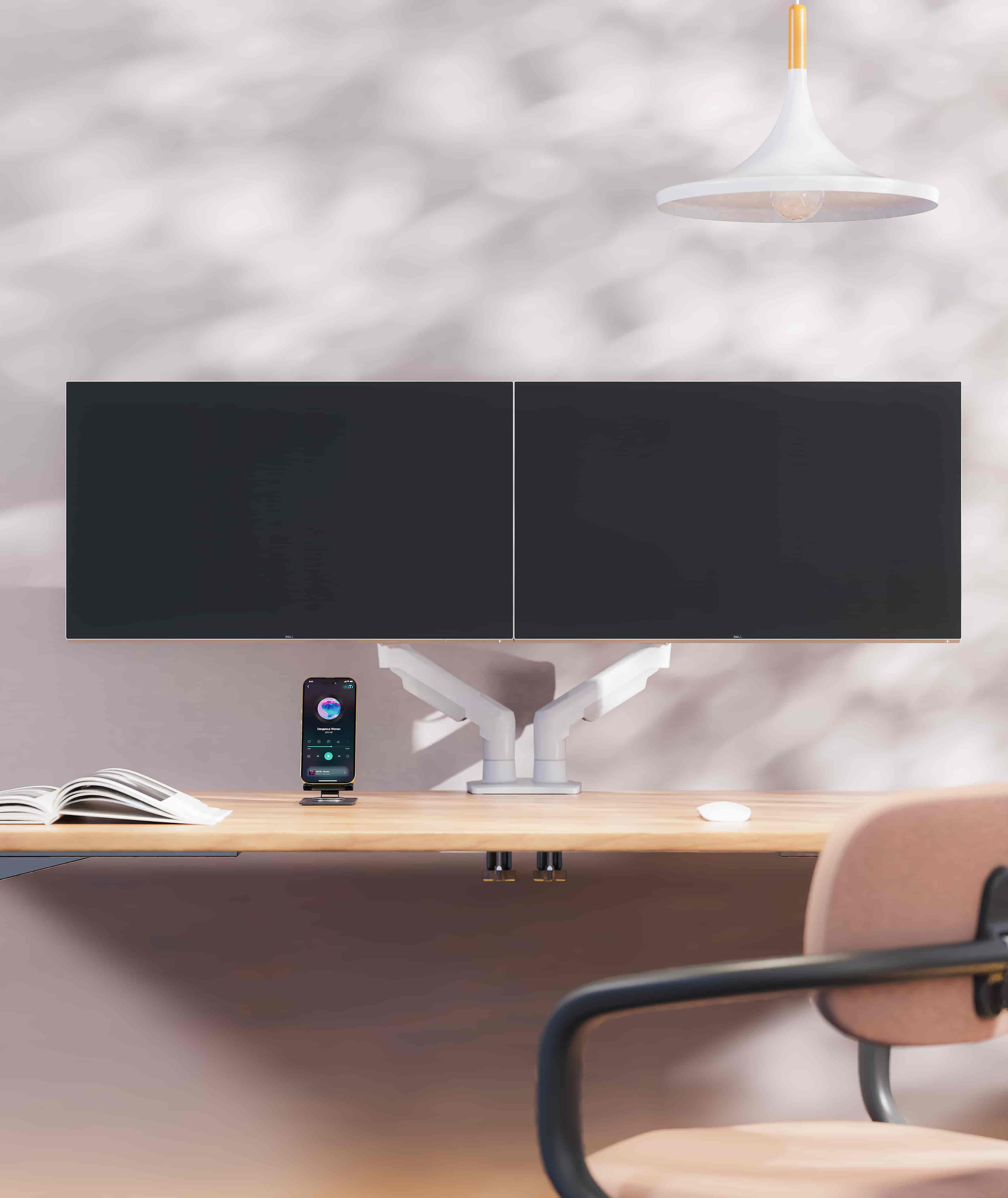 پایه مانیتور بازویی گازی NB مدل Ergonomic F160 – مناسب مانیتورهای 17 تا 27 اینچ